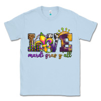 Dusty Blue love. ardi gras y'all Classic Tee - OliviaCreatesArt