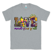 Heather Grey love. ardi gras y'all Classic Tee - OliviaCreatesArt