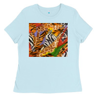 Baby Blue safari patterns tumbler Ladies Tee - BundleAndBundleShop