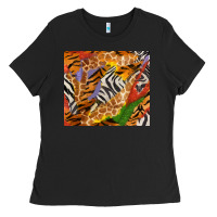 Black safari patterns tumbler Ladies Tee - BundleAndBundleShop