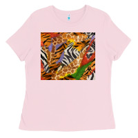 Bubblegum Pink safari patterns tumbler Ladies Tee - BundleAndBundleShop