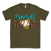 Army Green western leopard serape wooden sunflowers  turquoise glitter mom baseba Classic Tee - Artiststas
