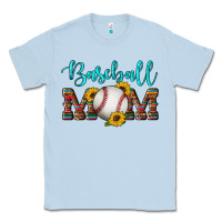 Dusty Blue western leopard serape wooden sunflowers  turquoise glitter mom baseba Classic Tee - Artiststas