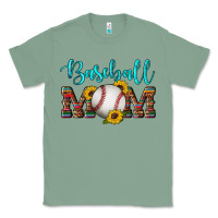 Western Leopard Serape Wooden Sunflowers  Turquoise Glitter Mom Baseba Classic Tee | Teevron