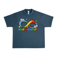 Midnight Navy neurodiversity Urban Heavy Tee - LillyAllenDesigns