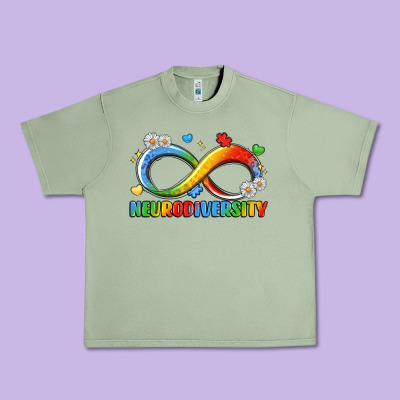 Neurodiversity Urban Heavy Tee Designed By Lillyallendesigns