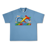 Pebble Blue neurodiversity Urban Heavy Tee - LillyAllenDesigns