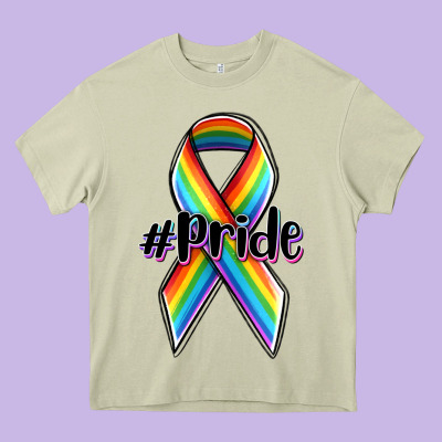 Pride Lgbtq Awareness Ribbon Heavy Core Tee Designed By Oliviacreatesart