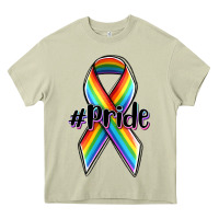 Mossy pride lgbtq awareness ribbon Heavy Core Tee - OliviaCreatesArt