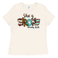 Bone She Is Strong Proverbs 31 25 Ladies Tee - FaDigitalArtStudio