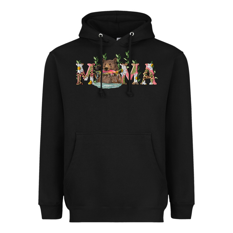 Mama With Bear And Daisy Heavyweight Hoodie by RanaPortraitStore | Teevron