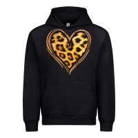 Black gold glitter leopard heart Urban Hoodie - Jasminsmagicworld