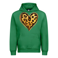 Emerald gold glitter leopard heart Urban Hoodie - Jasminsmagicworld
