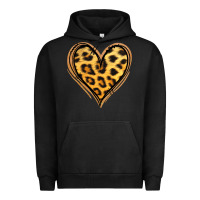 Pigment Black gold glitter leopard heart Urban Hoodie - Jasminsmagicworld