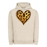 Pigment French Oak gold glitter leopard heart Urban Hoodie - Jasminsmagicworld