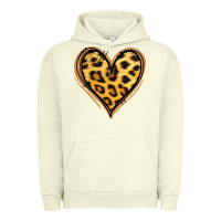Pigment Pistachio gold glitter leopard heart Urban Hoodie - Jasminsmagicworld