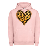 Pigment Salmon gold glitter leopard heart Urban Hoodie - Jasminsmagicworld