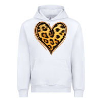White gold glitter leopard heart Urban Hoodie - Jasminsmagicworld