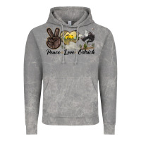 Cloud Rock peace love ostrich Vintage Hoodie - LillyAllenDesigns