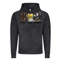 Vintage Black peace love ostrich Vintage Hoodie - LillyAllenDesigns
