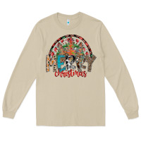 Mushroom Merry Christmas Long Sleeve Tee - CowhideDigitalArt