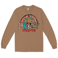 Toasted Coconut Merry Christmas Long Sleeve Tee - CowhideDigitalArt