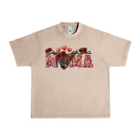 French Oak valentine's day mama black highland cow Urban Heavy Tee - RanaPortraitStore
