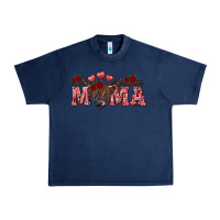 Navy valentine's day mama black highland cow Urban Heavy Tee - RanaPortraitStore