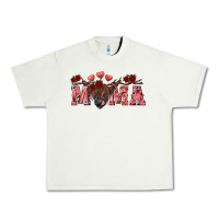 Pistachio valentine's day mama black highland cow Urban Heavy Tee - RanaPortraitStore