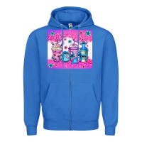 True Royal stitch coffee cups Zipper Hoodie - Jasminsmagicworld