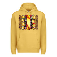 Antique Gold softball serape leopard cowhide glitter brushstrokes Premium Hoodie - Artiststas