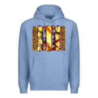 Colony Blue softball serape leopard cowhide glitter brushstrokes Premium Hoodie - Artiststas
