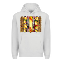 Dove Grey softball serape leopard cowhide glitter brushstrokes Premium Hoodie - Artiststas