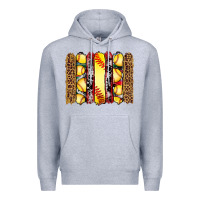 Heather Grey softball serape leopard cowhide glitter brushstrokes Premium Hoodie - Artiststas