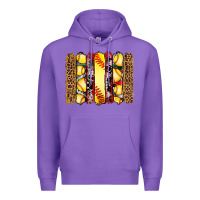 Purple softball serape leopard cowhide glitter brushstrokes Premium Hoodie - Artiststas