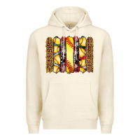 Sandshell softball serape leopard cowhide glitter brushstrokes Premium Hoodie - Artiststas