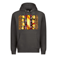 Smoke softball serape leopard cowhide glitter brushstrokes Premium Hoodie - Artiststas