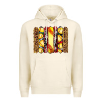 Tofu softball serape leopard cowhide glitter brushstrokes Premium Hoodie - Artiststas