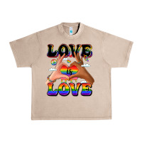 French Oak love is love lgbtq pride hands Urban Heavy Tee - LillyAllenDesigns