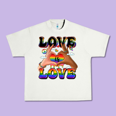 Love Is Love Lgbtq Pride Hands Urban Heavy Tee Designed By Lillyallendesigns