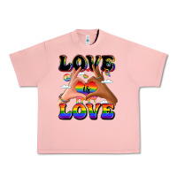 Salmon love is love lgbtq pride hands Urban Heavy Tee - LillyAllenDesigns