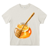 Cream honeypot and honeydipper fa element Heavy Core Tee - FaDigitalArtStudio