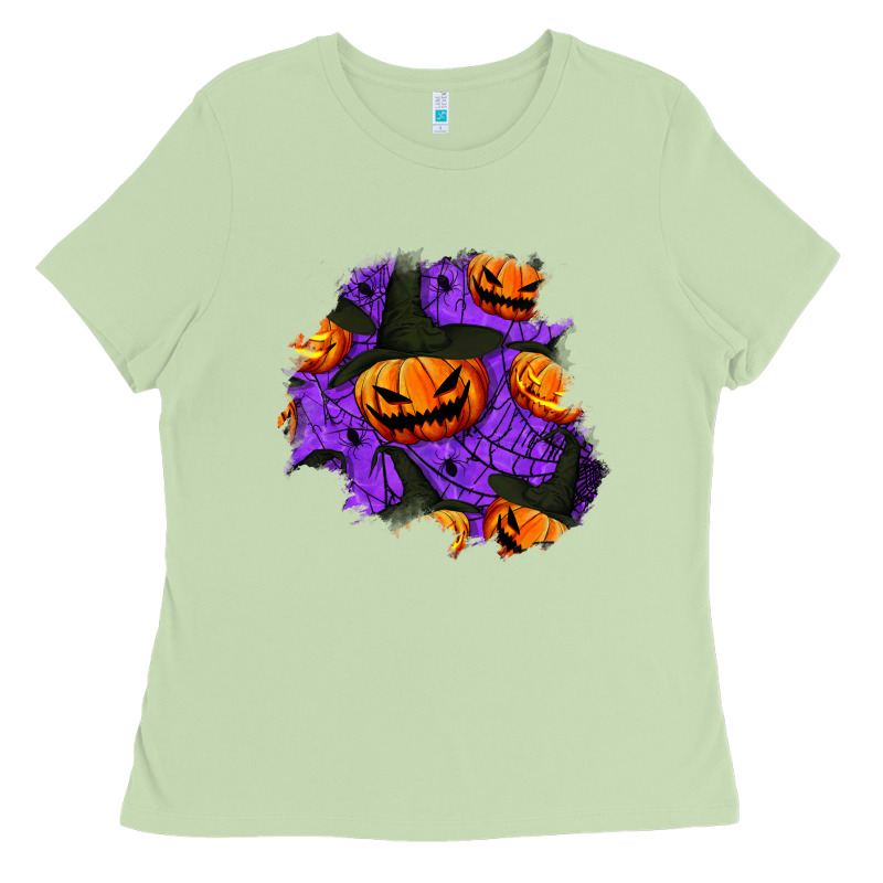 Halloween Pumpkin Patch  1 Ladies Tee by BundleAndBundleShop | Teevron