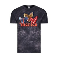Cloud Black merica 4th of july hearts Vintage Tee - BundleAndBundleShop