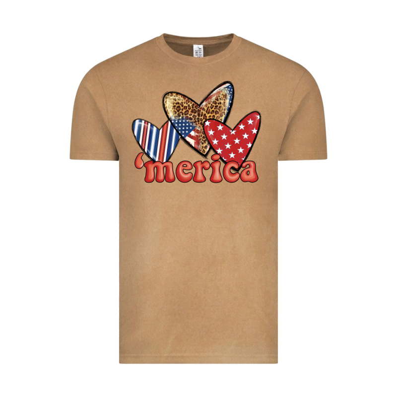 Merica 4th Of July Hearts Vintage Tee by BundleAndBundleShop | Teevron