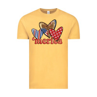 Vintage Mustard merica 4th of july hearts Vintage Tee - BundleAndBundleShop