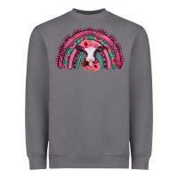 Storm valentines day pink gemstones baby calf rainbow Heavyweight Sweatshirt - Jasminsmagicworld