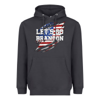 Smoke Let's Go Brandon Ripped Cloth with American Flag Heavyweight Hoodie - Jasminsmagicworld