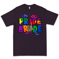Plum Pride bride Premium Tee - FaDigitalArtStudio