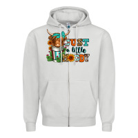 Dove Grey just a little moody coffee cup long haired cow Zipper Hoodie - Jasminsmagicworld